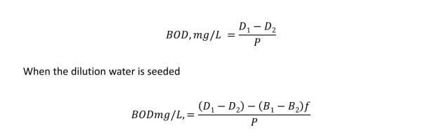 فرمول محاسبه bod و روش به دست آوردن بی او دی