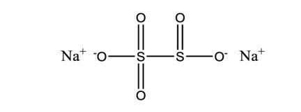 فرمول شیمیایی بی متا سولفید سدیم - آب سازه