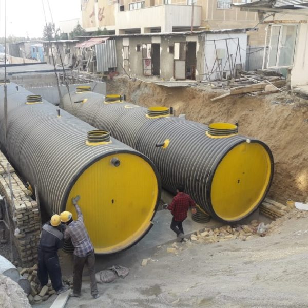 پکیج تصفیه فاضلاب بهداشتی پلی اتیلنی 100 متر مکعبی
