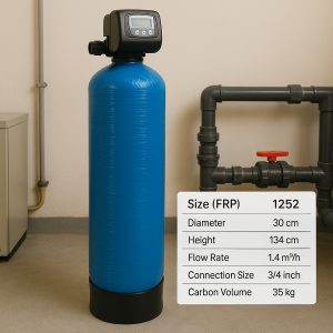فیلتر کربنی frp مدل 1.4 متر مکعبی