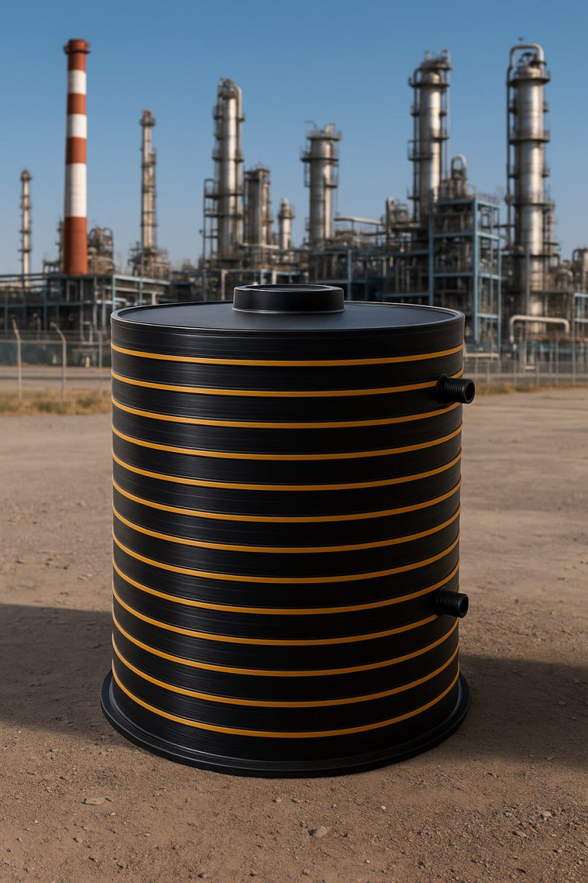 مخزن ذخیره گازوئیل پلی اتیلنی 2 متر مکعبی