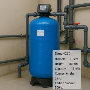 فیلتر کربنی frp مدل 18 متر مکعبی