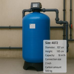 فیلتر کربنی frp مدل 23.6 متر مکعبی