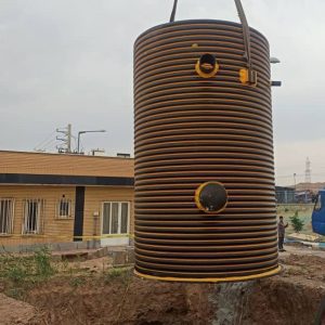 مخزن پلی اتیلنی ایستگاه پمپاژ 8 متر مکعبی