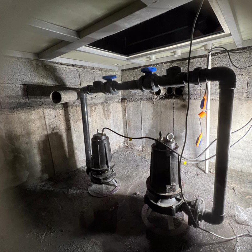 ایستگاه پمپاژ فاضلاب بتنی با پمپ های اروپایی