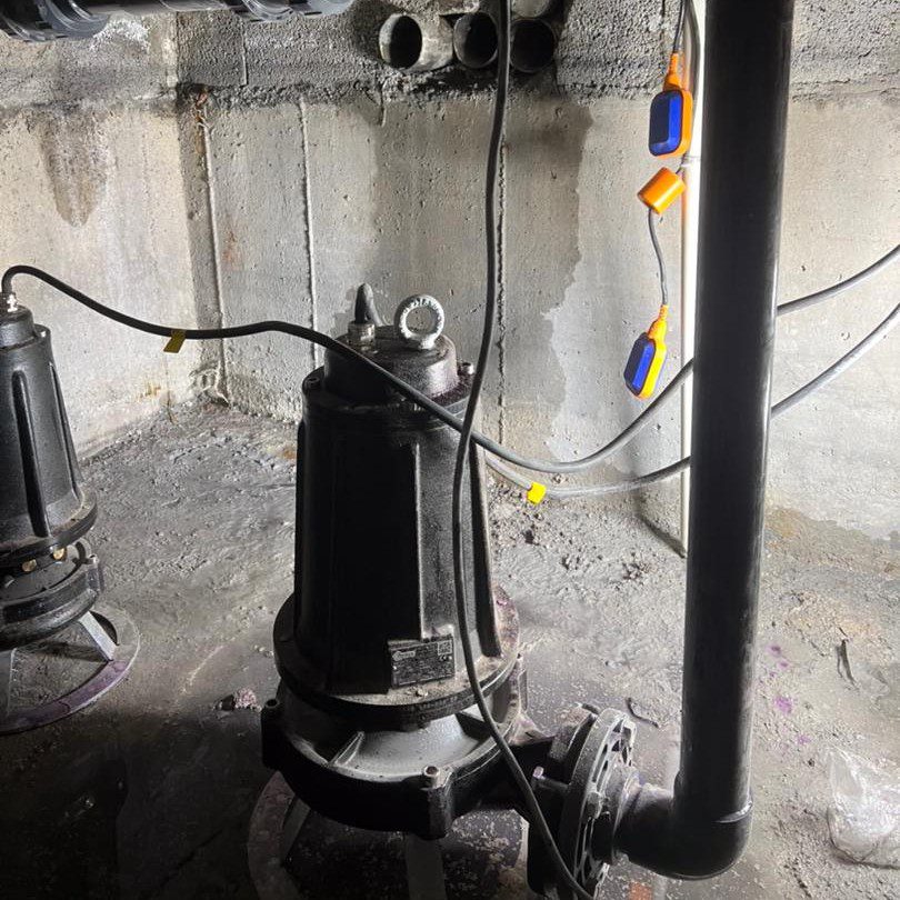 ایستگاه پمپاژ فاضلاب بتنی با پمپ های اروپایی