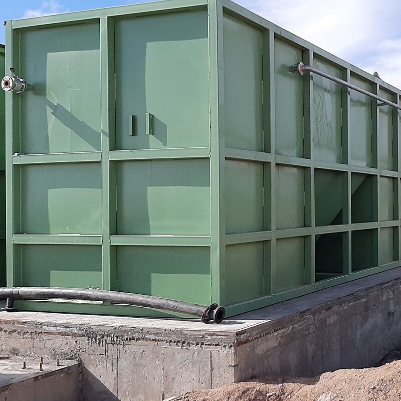 پکیج تصفیه فاضلاب 5 متر مکعب فلز